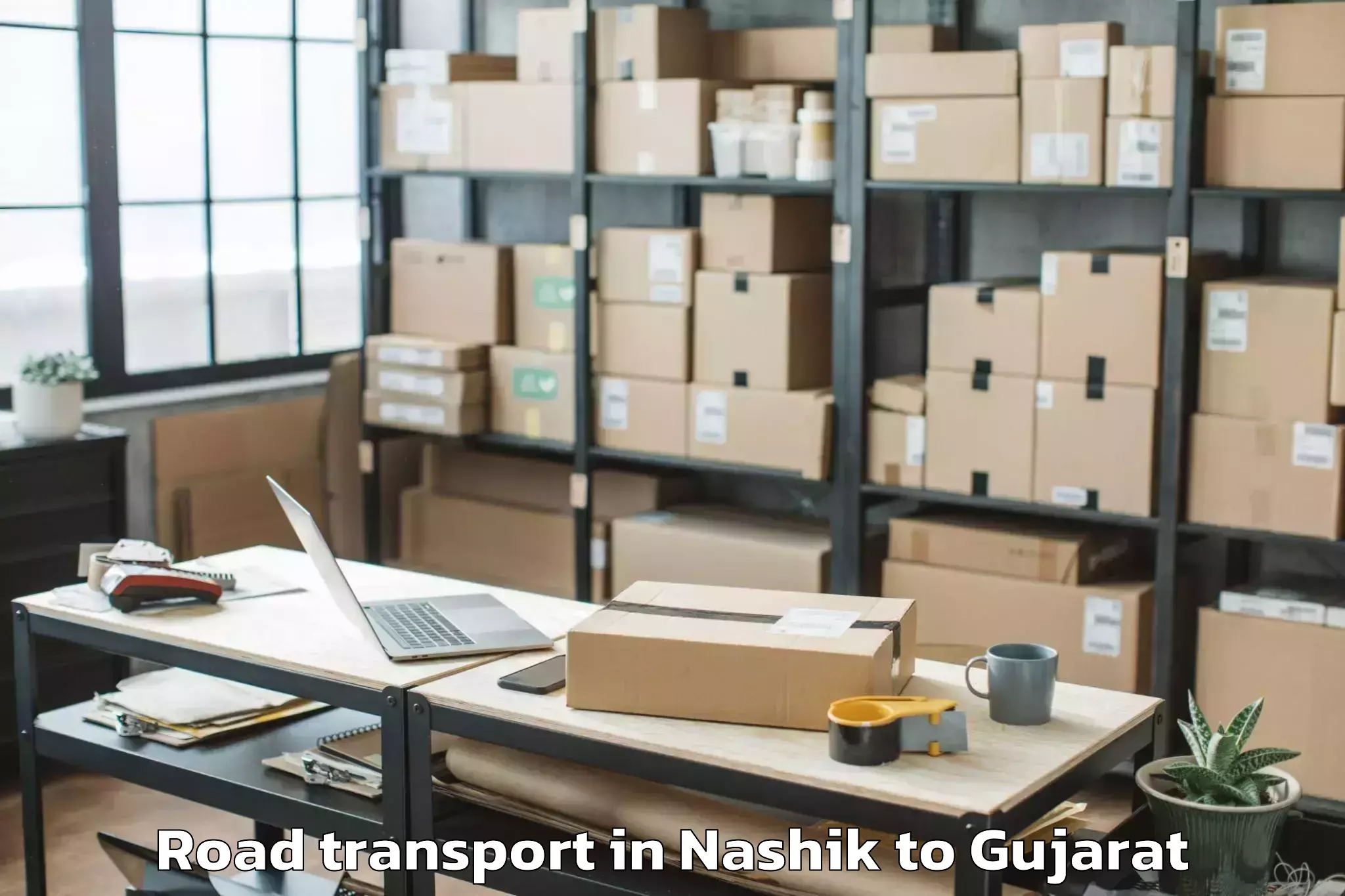 Book Nashik to Waghodia Road Transport Online